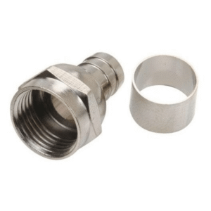 Ficha Conector Para Rg 59 Rosca C Anillo Tv Video Coaxil X 5