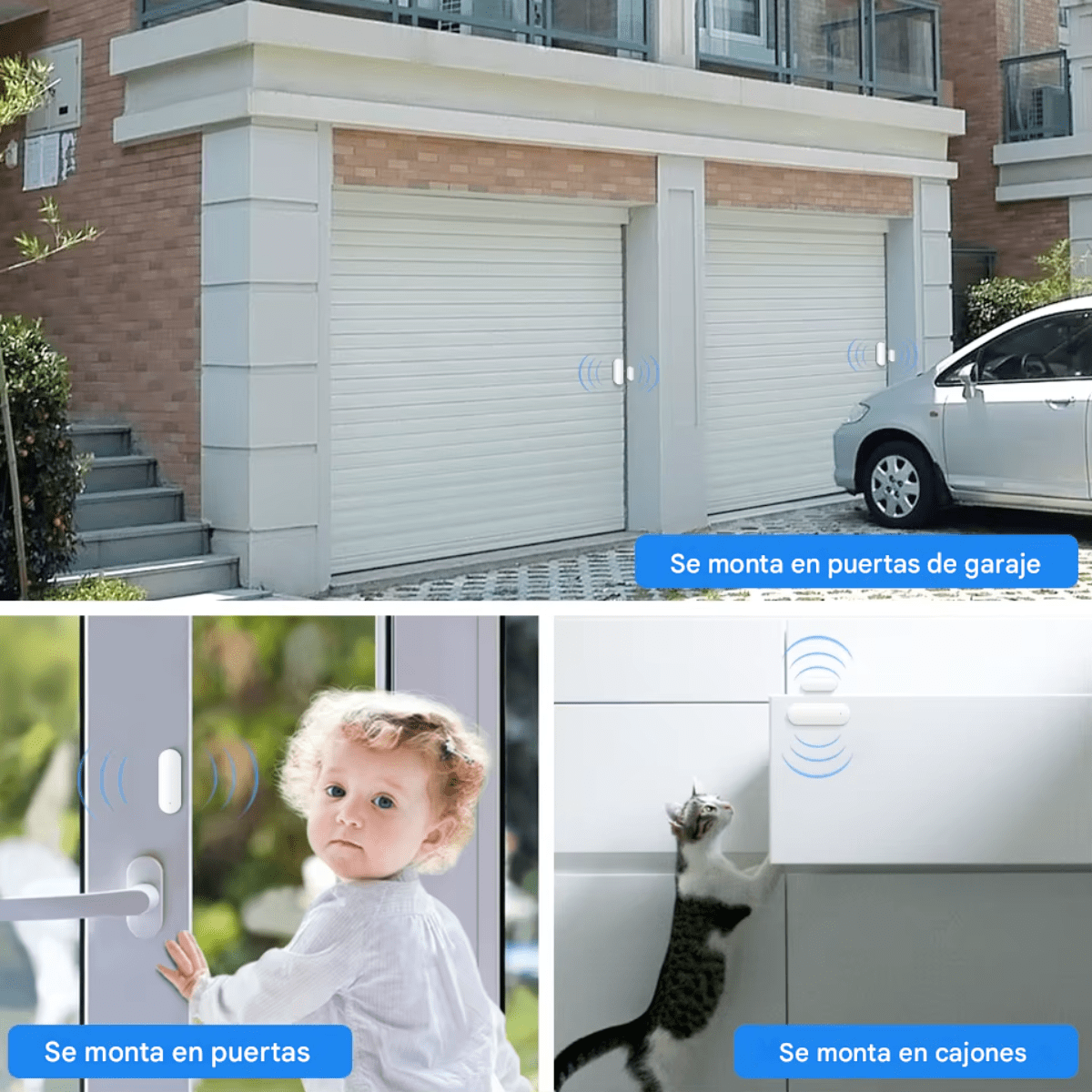 Sensor Inteligente Wifi Puerta Ventana Alexa Google Tuya Blanco - Imagen 10