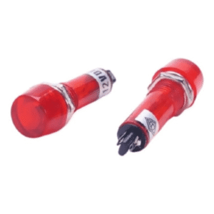 Ojo De Buey Redondo Chico 11mm Rojo 12v