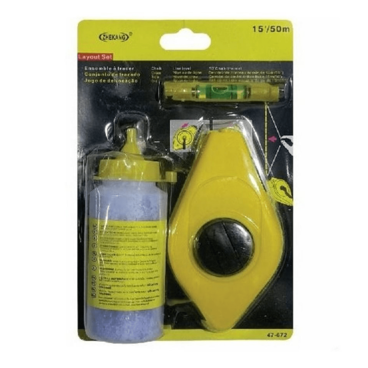 Chocla Tira Linea Con Ferrite Azul Hilo 30mts Profesional