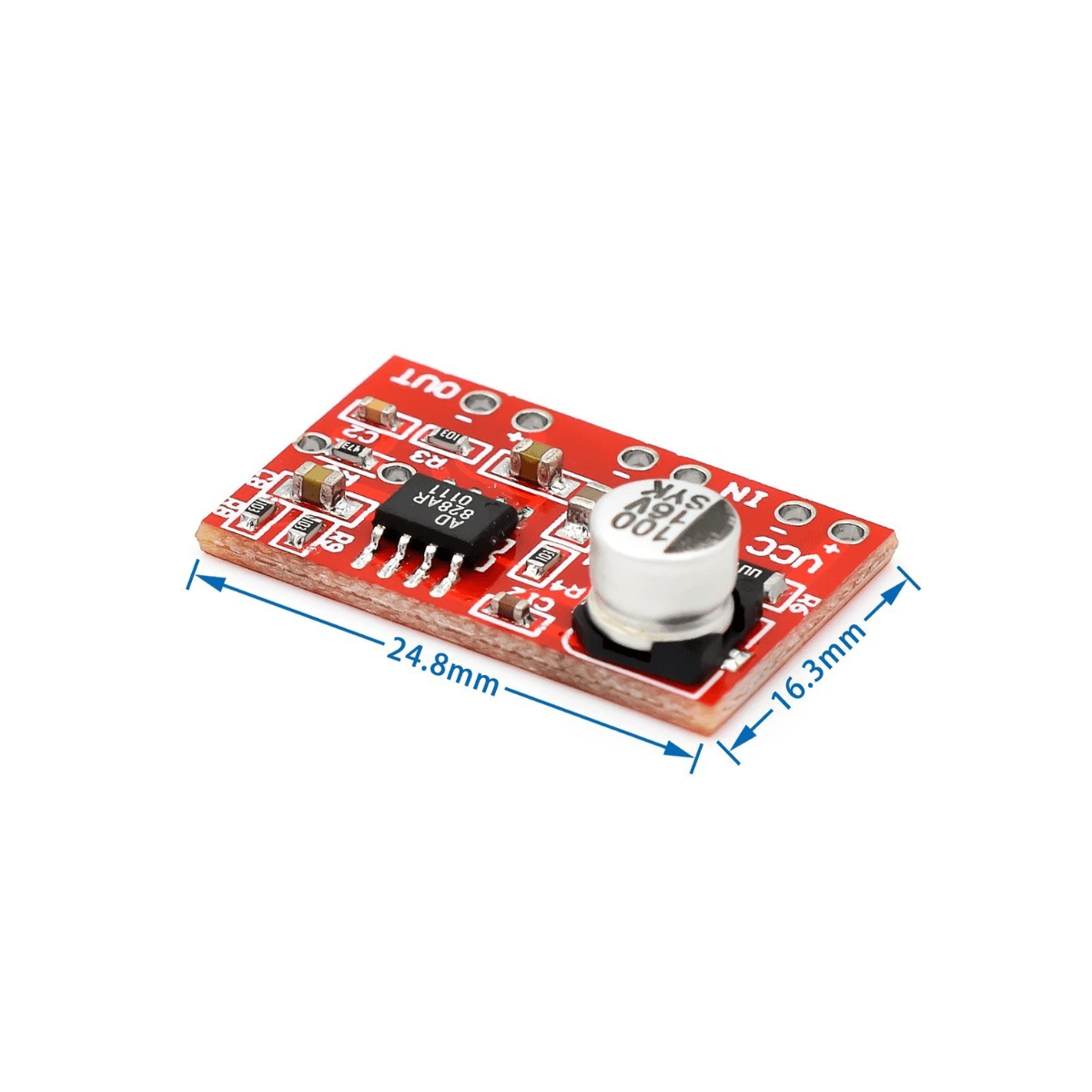 Módulo Preamplificador Estéreo Ad828 Micrófono Dinámico - Imagen 2