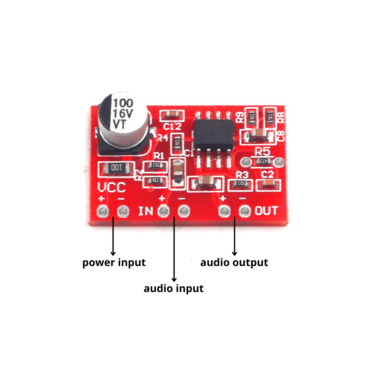 Módulo Preamplificador Estéreo Ad828 Micrófono Dinámico - Imagen 3