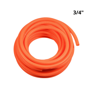 Caño Corrugado Flexible Naranja 3/4" Pulgadas Rollo Por 25 Metros