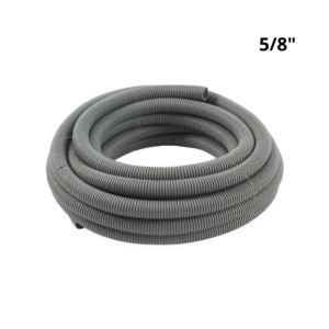 Caño Corrugado Flexible Gris 5/8" Pulgadas Rollo Por 25 Metros