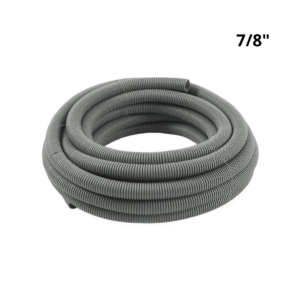 Caño Corrugado Flexible Gris 7/8" Pulgadas Rollo Por 25 Metros
