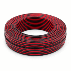 Cable Para Bafle 2 X 0.20 Mm Rojo Y Negro Rollo X 100