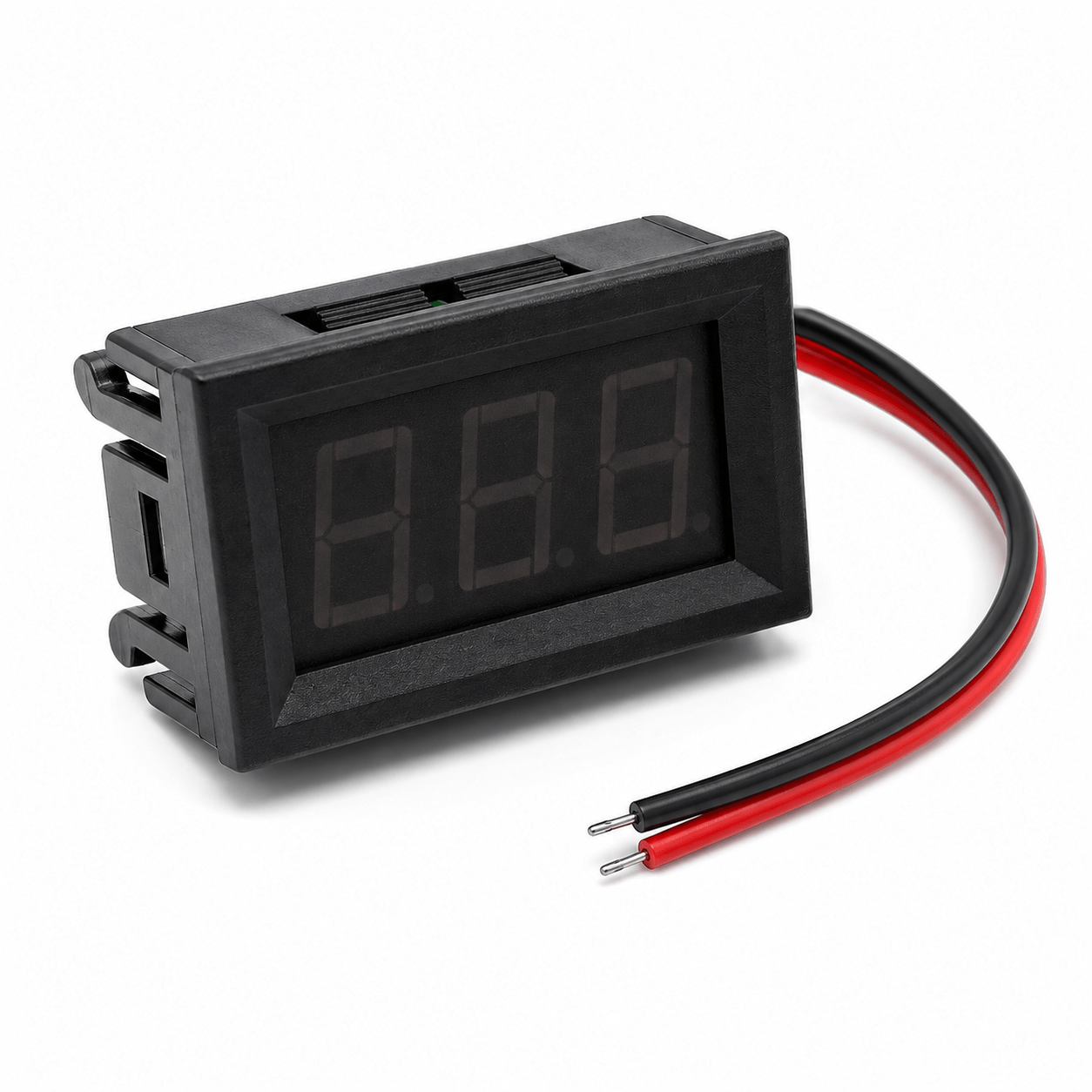 Medidor De Voltaje Digital Voltimetro Tres Cables Dc 70 - 500 V Con Panel Azul - Imagen 2