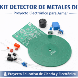 Kit Detector de Metales DIY 3V-5V – Proyecto Electrónico para Armar con Alarma LED y Buzzer