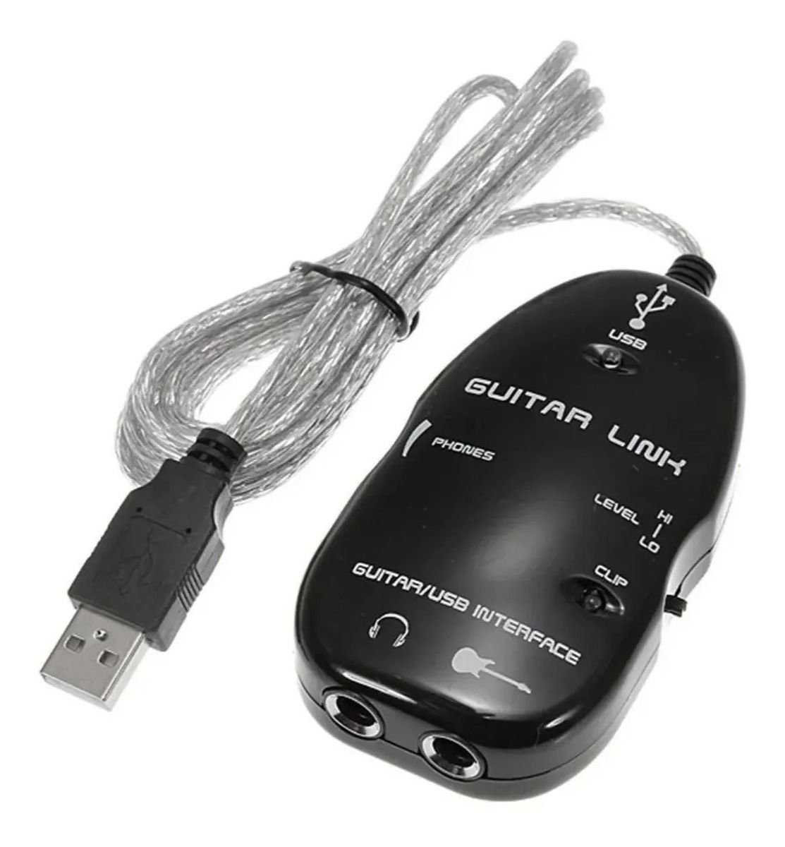 Cable De Audio Usb Interfaz Guitar Link Pc Guitarra
