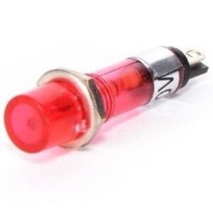 Ojo De Buey Redondo Chico 11mm Rojo 250v