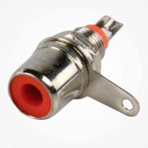 Conector Rca Hembra Plateada Montaje Chasis Panel Ficha x 10u