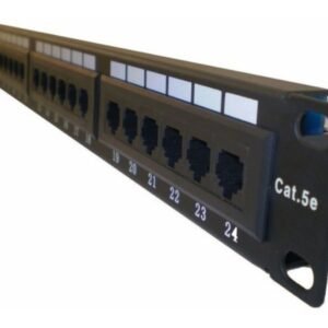 Patchera Patch Panel Rj45 Utp Cat5e 24 Puertos Bocas Pachera
