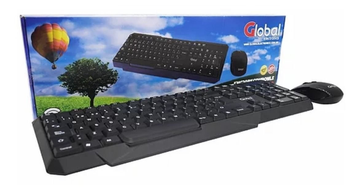 Kit Teclado Mouse Inalambrico 2.4 Ghz Win Mac