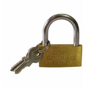 Candado Bronce 40mm 2 Llaves Aro Corto Seguridad Antirrobo