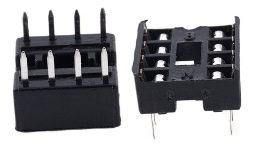 Pack X 5 Zocalo Ic Socket 8 Pin Dip 8 8p Dip8 Para Soldar