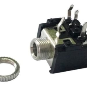 Jack Toma Hembra 3.5mm Estéreo Auriculares Pcb Con Tuerca x 10u