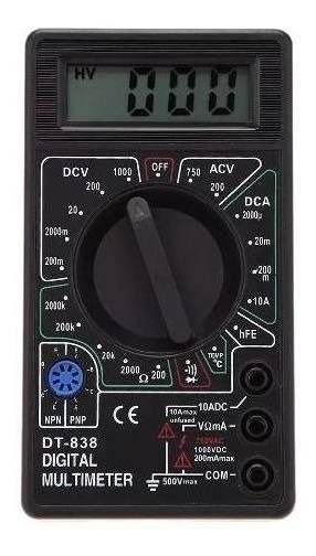 Tester Digital Medidor Multimetro Con Buzzer Termocupla