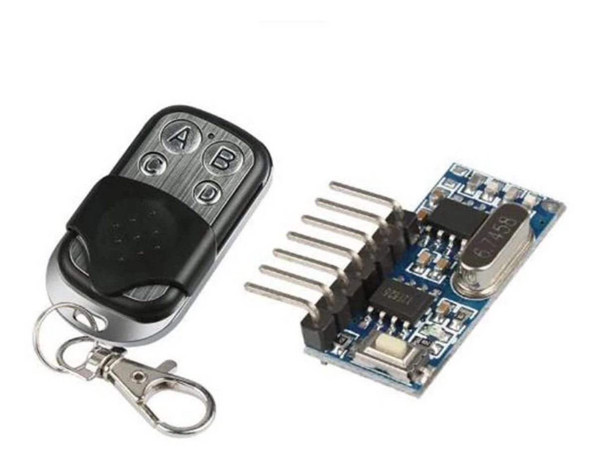 Receptor Inalambrico Rf 433 Mhz 4 Canales + Control