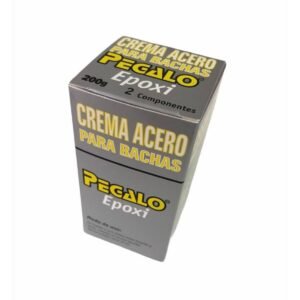 Crema Adhesiva Epoxy Pegamento Para Bacha Acero Gris