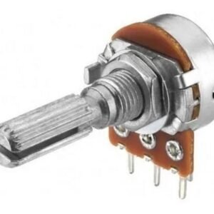 Potenciometro Rotativo Mono 50k Logaritmico Metalico 16mm x 5u