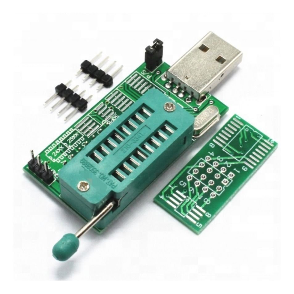 Programador Usb Ch341a Bios 24 25 Spi Zocalo