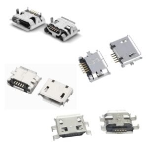 Pin Carga Micro Usb Hembra Pack X 4 Tablet Celular 5 Pines