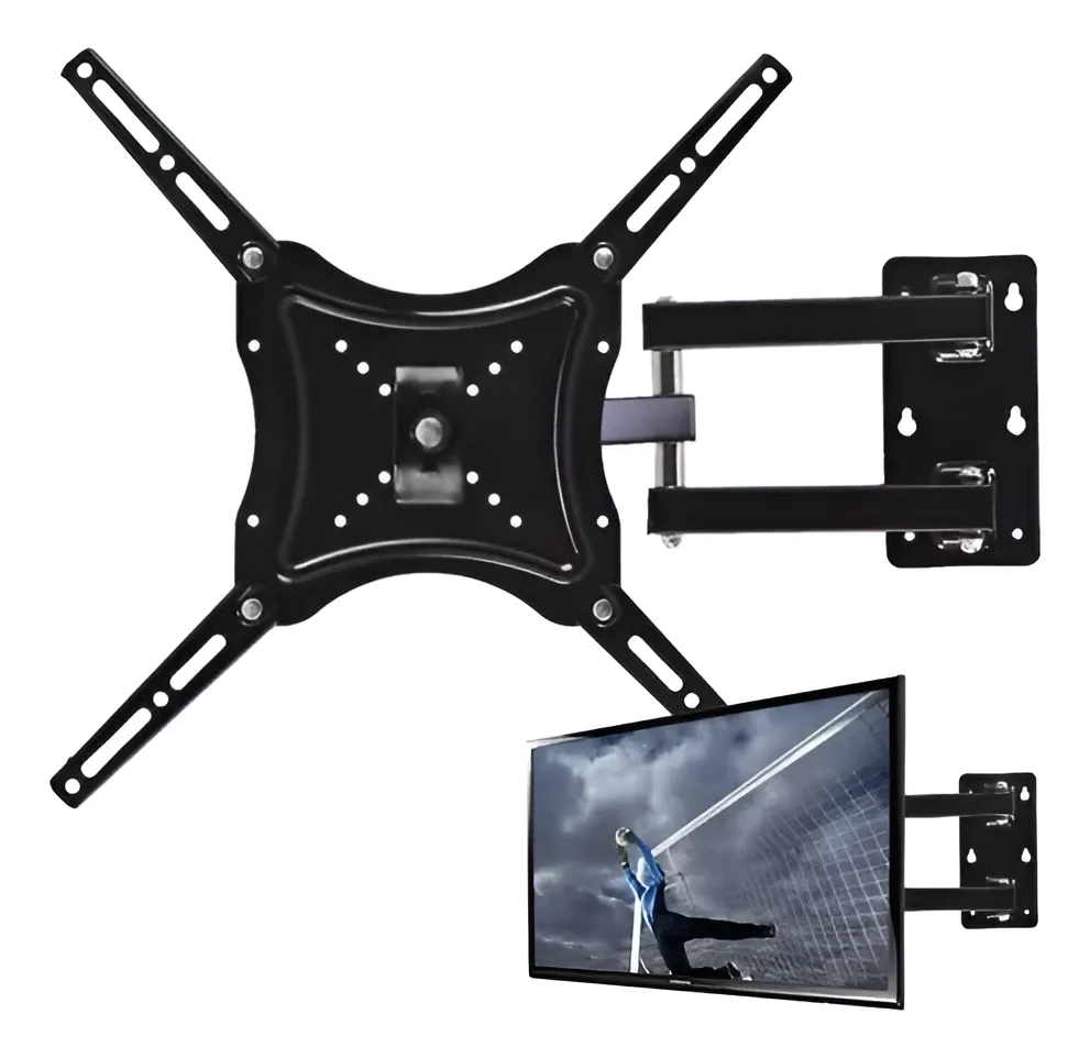Soporte Tv Led Lcd 14 A 55 Pulgadas Con Brazo Movil Negro - Imagen 5