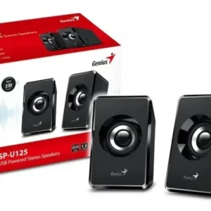 Parlantes Genius Sp-u125 Usb Para Pc O Notebook Color Negro