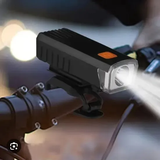 Linterna Led Para Bicicleta Con Batería Recargable Usb Negro Negro - Imagen 3
