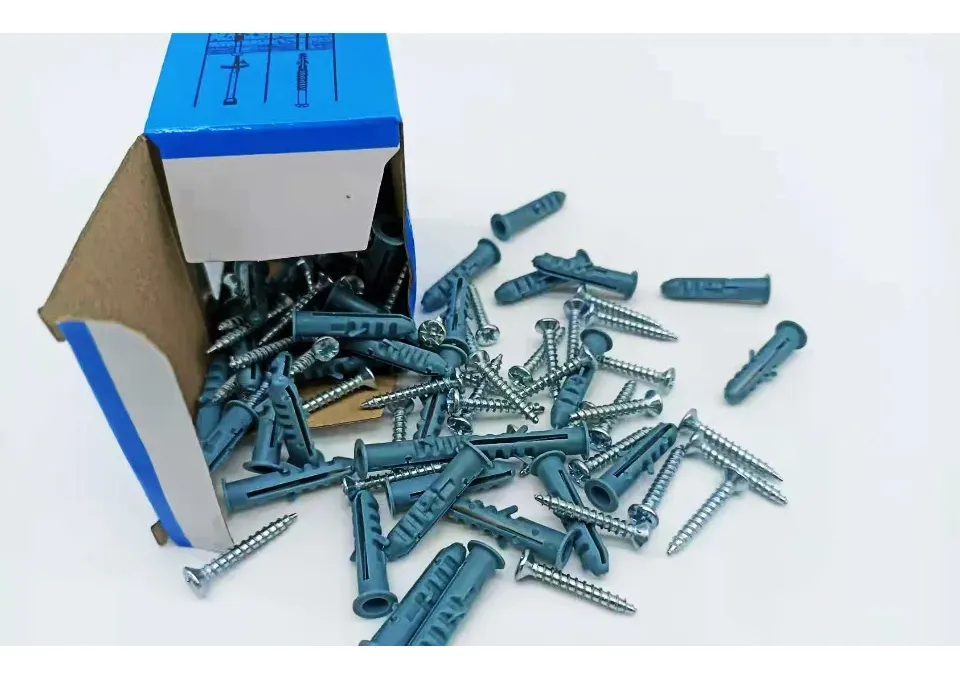 Kit Set Caja Tornillos Y Tarugos 6mm X 50 Unidades Gris - Imagen 3