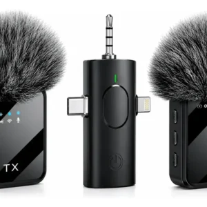 Micrófono Inalámbrico F11-2 Con Receptor Usb-c Para Videos