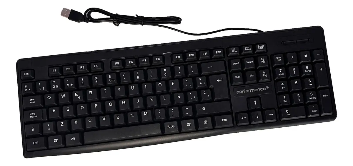 Kit Combo Teclado Mouse Membrana Usb Español Performance - Imagen 3