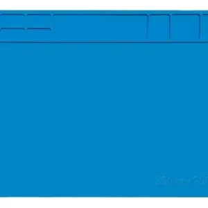 Manta De Silicona Antiestática Color Azul 30 X 20cm