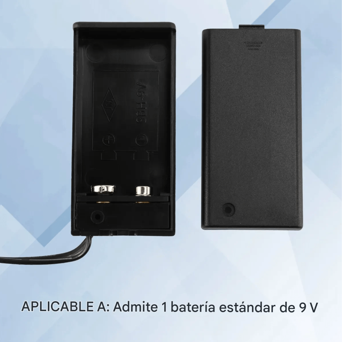 Porta Bateria Holder Bateria9v Tapa Interruptor Switch Plug x 5u - Imagen 4