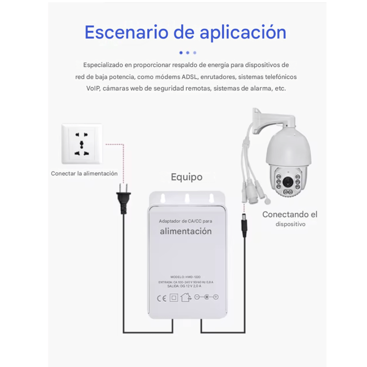 Fuente Alimentacion Ups Camara Seguridad 12v 2a - Imagen 4