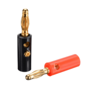 Ficha Plug Banana Macho Plastica Con Tornillo Colores X 10 U