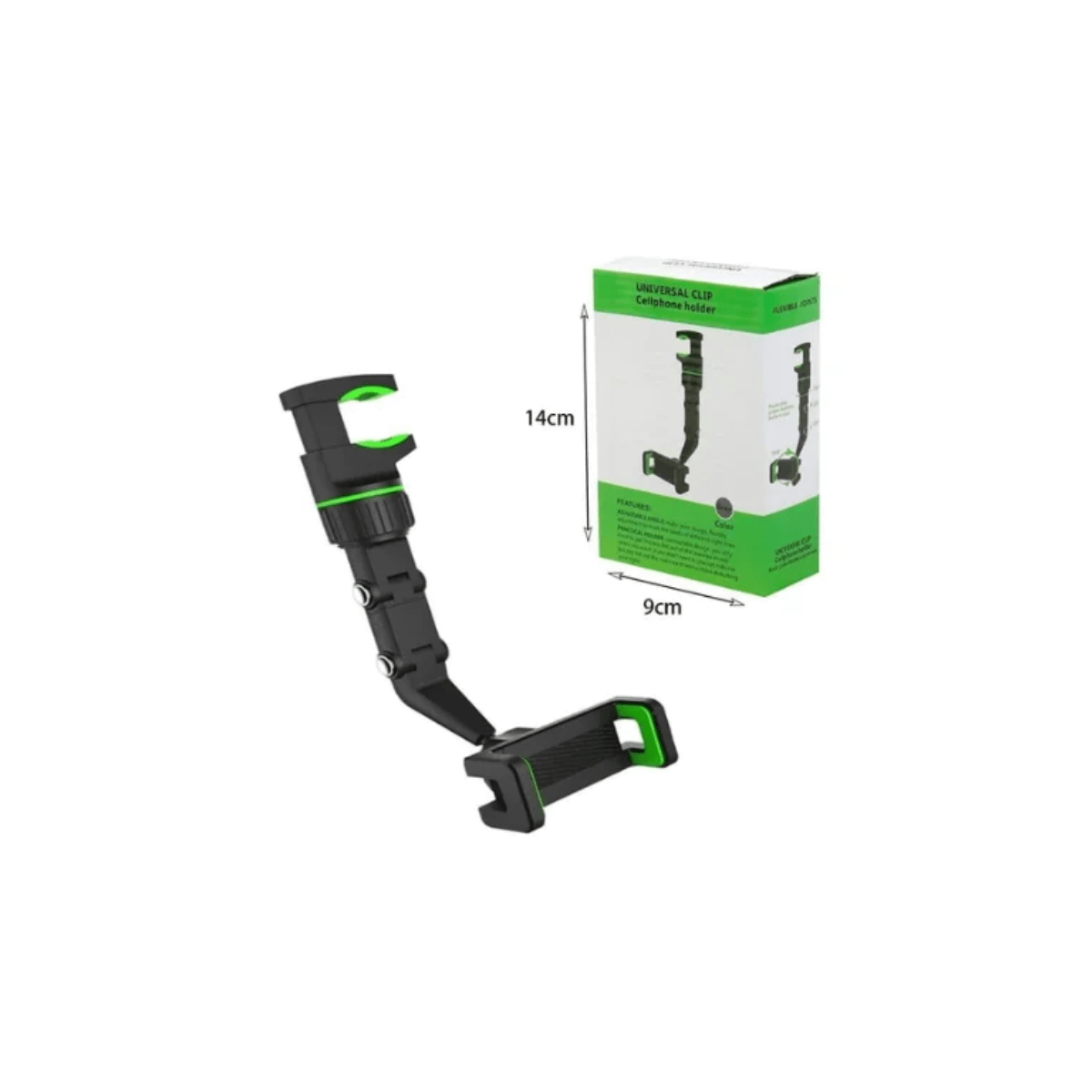 Soporte De Celular Para Coche Auto Multifuncional 360° Negro - Imagen 3