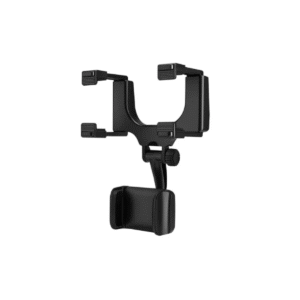 Soporte Celular Auto Espejo Retrovisor 360° Porta Celular Negro