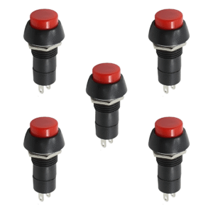 Boton Interruptor Plastico Rojo - Negro- Amarillo x 5u