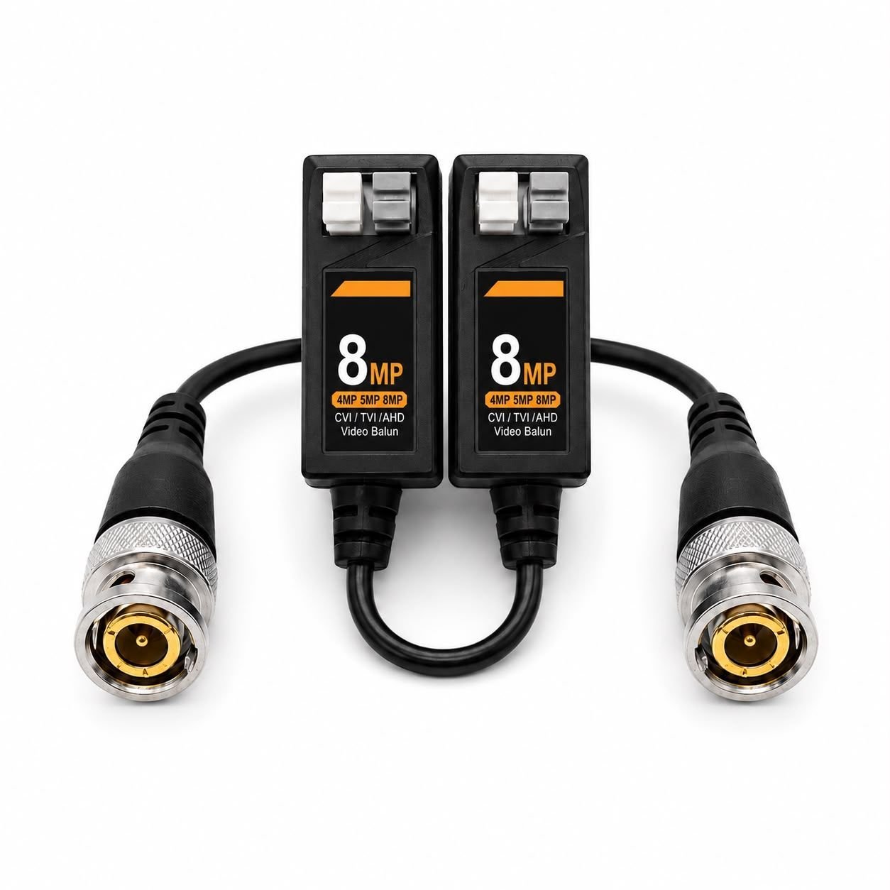 Video Balun Pasivo Hd 8mp Cámaras Seguridad Cctv Ahd Tvi Cvi