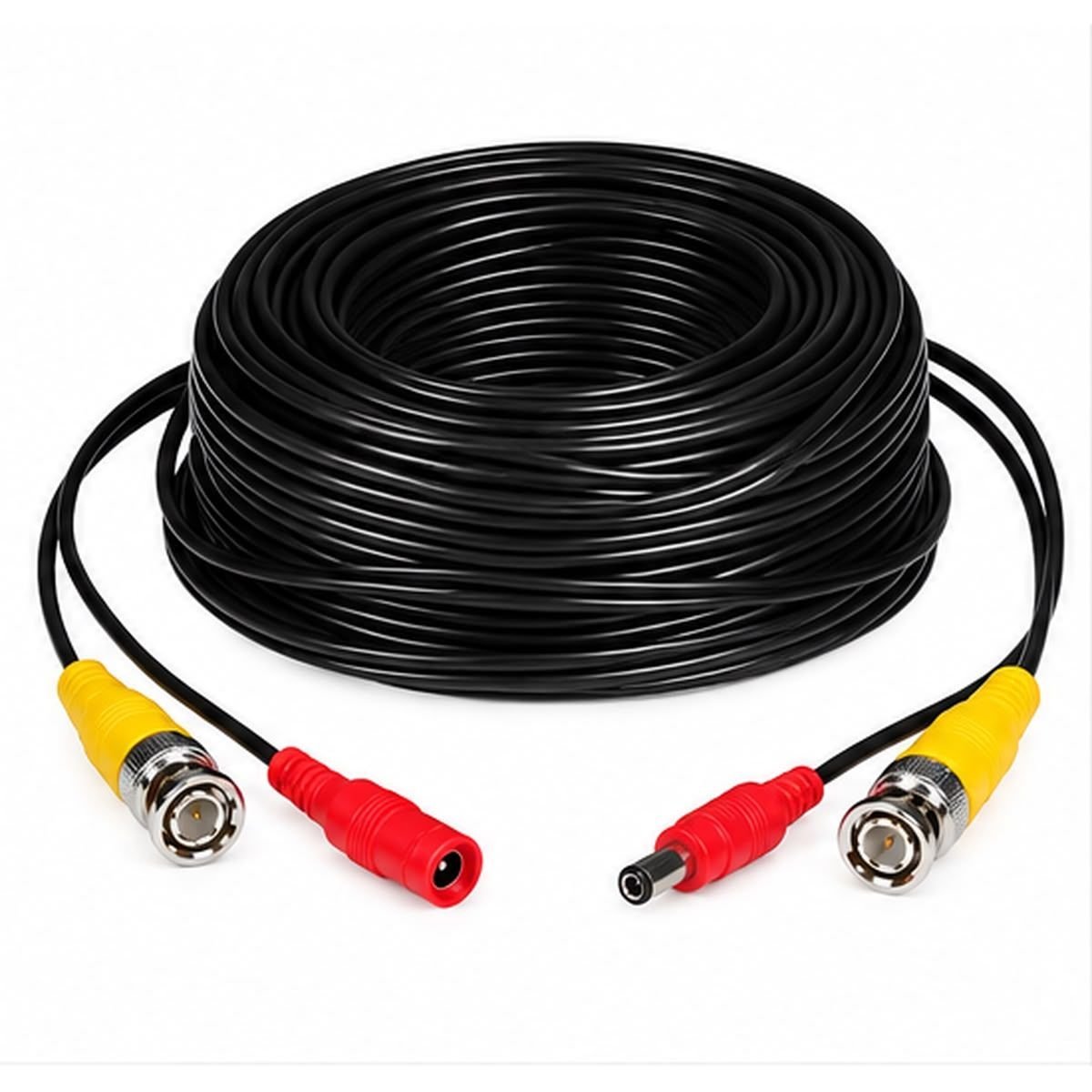 Cable Armado Bnc Dc Alimentacion Para Camara Cctv 10 Mts