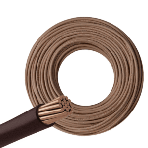 Cable Unipolar Normalizado 1,5mm Color Marrón Ecoflex 100% Cobre En Rollo Por 100 Metros