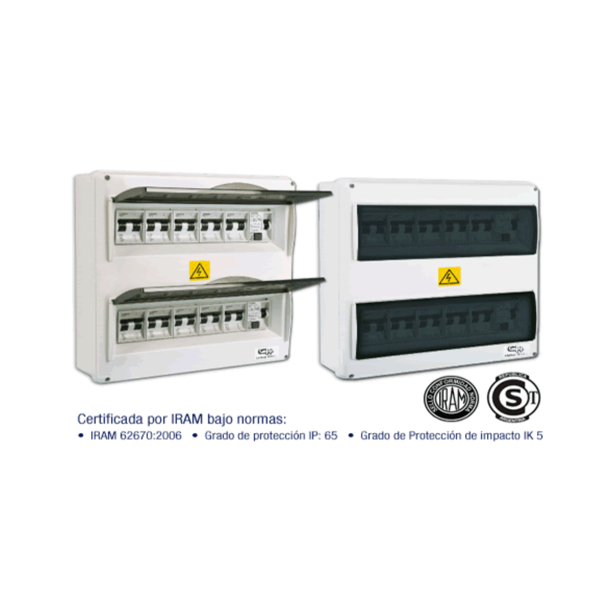 Caja Llave Térmica Disyuntor Diferencial 24 Módulos Con Tapa - Imagen 3