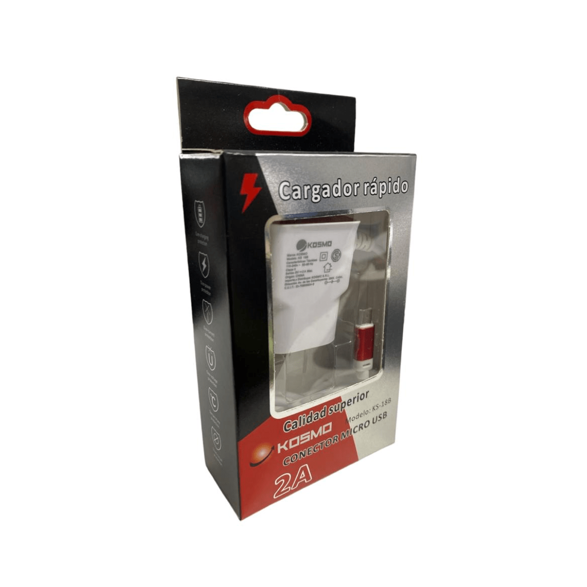 Cargador Transformador Micro Usb Celular Tablet Carga Rápida - Imagen 2