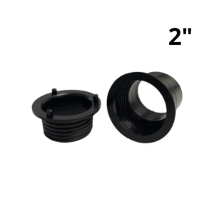 Conector Para Caño 2" Pulgadas Color Negro Caja Electricidad