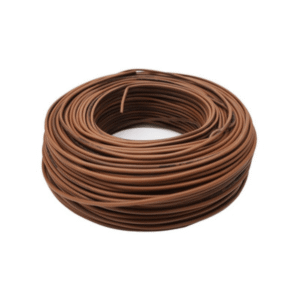 Cable Unipolar Premium 2,5mm Color Marrón En Rollo Por 100 Metros