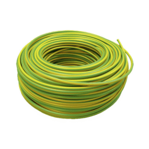 Cable Unipolar Premium 2,5mm Color Verde/Amarillo En Rollo Por 100 Metros