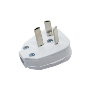 Enchufe Ficha Adaptador Macho 3 Patas Planas 10 Amp Color Blanco
