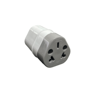 Enchufe Ficha Adaptador Hembra 3 Patas Planas 2 Redondas Color Blanco Ideal Para Prolongador Alargue