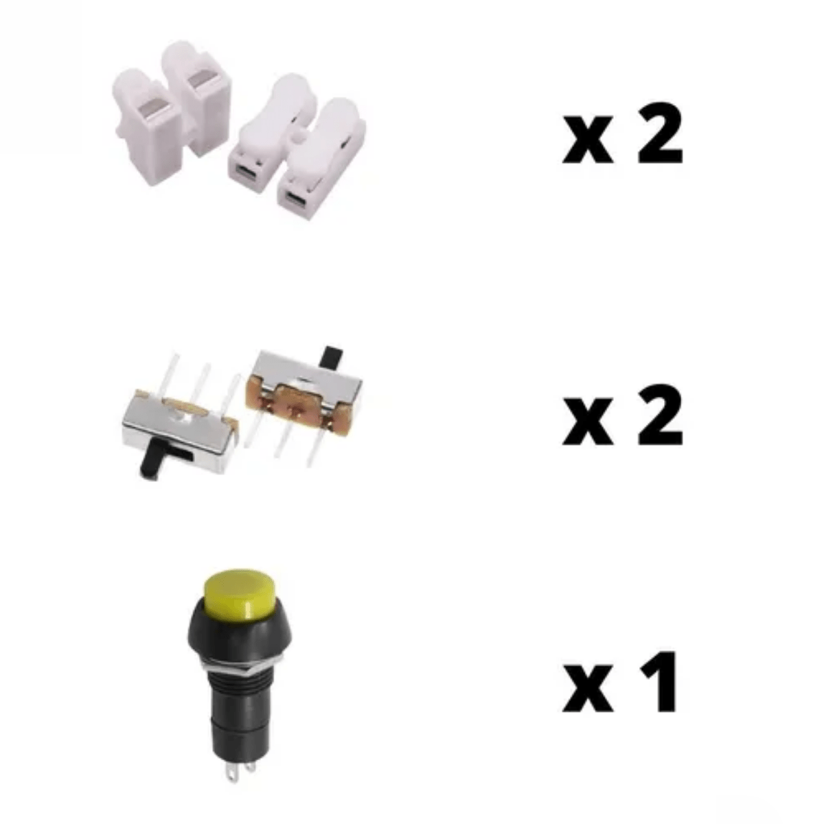 Kit Electrónica Combo 51 Elementos Principiante Niño Leds - Imagen 3